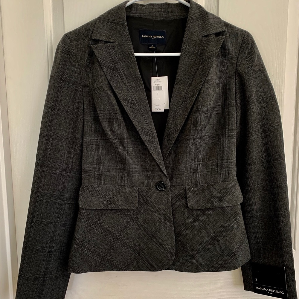 Banana Republic Plaid Blazer